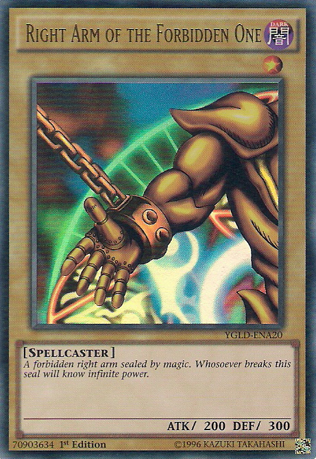 Right Arm of the Forbidden One [YGLD-ENA20] Ultra Rare | Exor Games Bridgewater