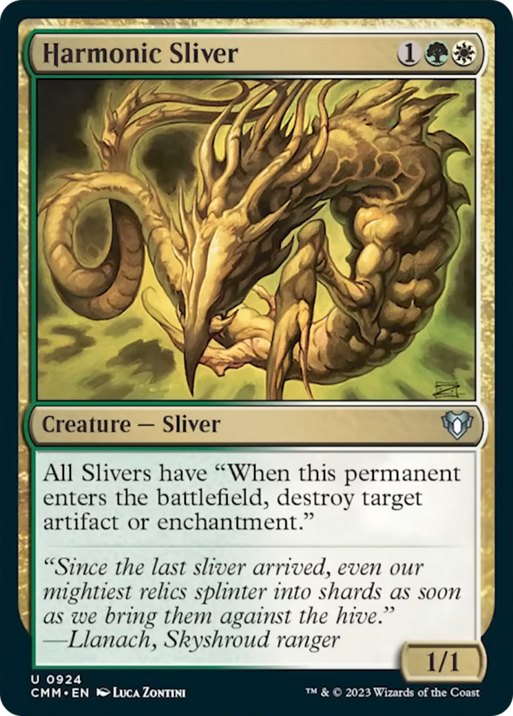 Harmonic Sliver [Commander Masters] | Exor Games Bridgewater