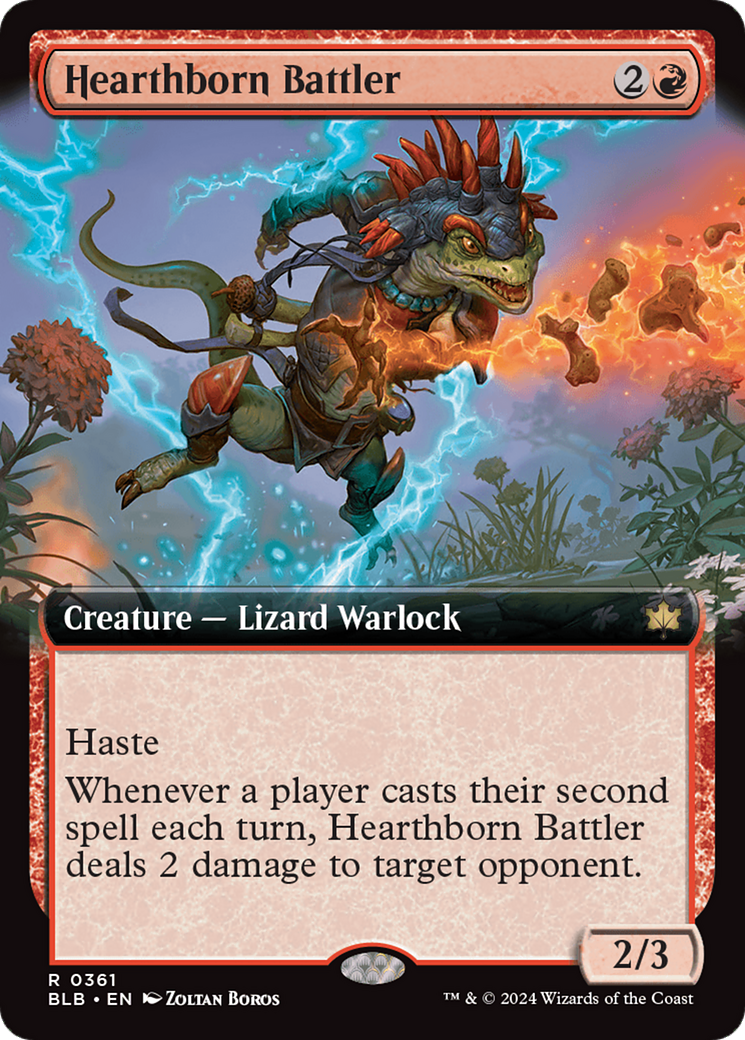 Hearthborn Battler (Extended Art) [Bloomburrow] | Exor Games Bridgewater