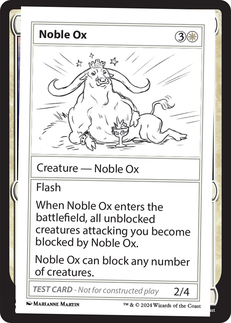 Noble Ox [Mystery Booster 2 Playtest Cards] | Exor Games Bridgewater