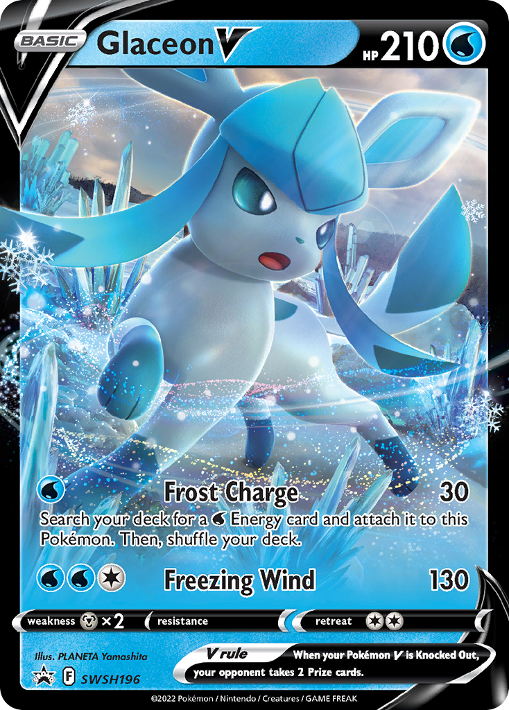 Glaceon V (SWSH196) [Sword & Shield: Black Star Promos] | Exor Games Bridgewater