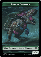 Fungus Dinosaur // Vampire Demon Double-Sided Token [The Lost Caverns of Ixalan Tokens] | Exor Games Bridgewater