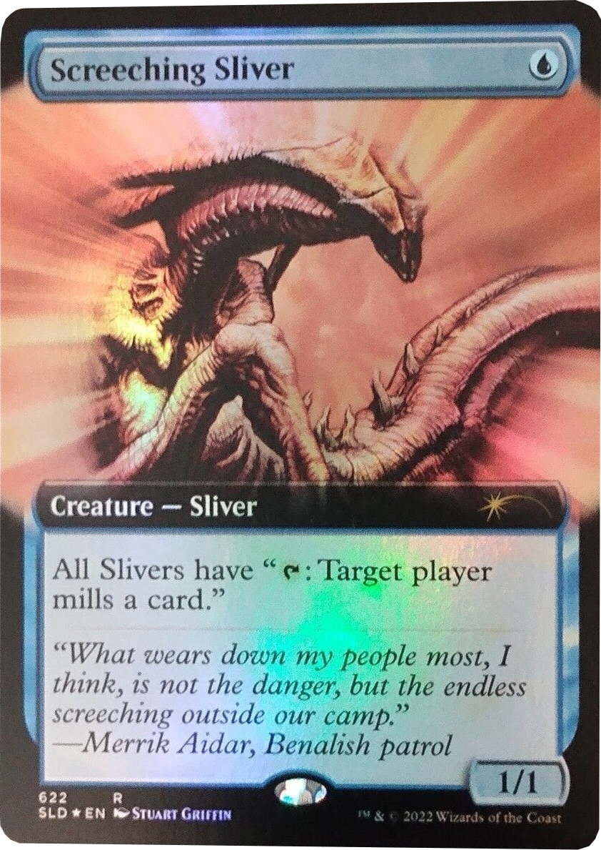 Screeching Sliver (Extended Art) [Secret Lair Drop Promos] | Exor Games Bridgewater