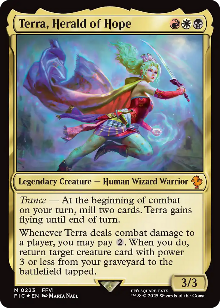 Terra, Herald of Hope (Surge Foil) [FINAL FANTASY Commander] | Exor Games Bridgewater