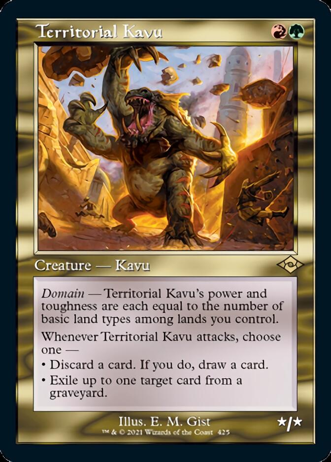 Territorial Kavu (Retro Foil Etched) [Modern Horizons 2] | Exor Games Bridgewater