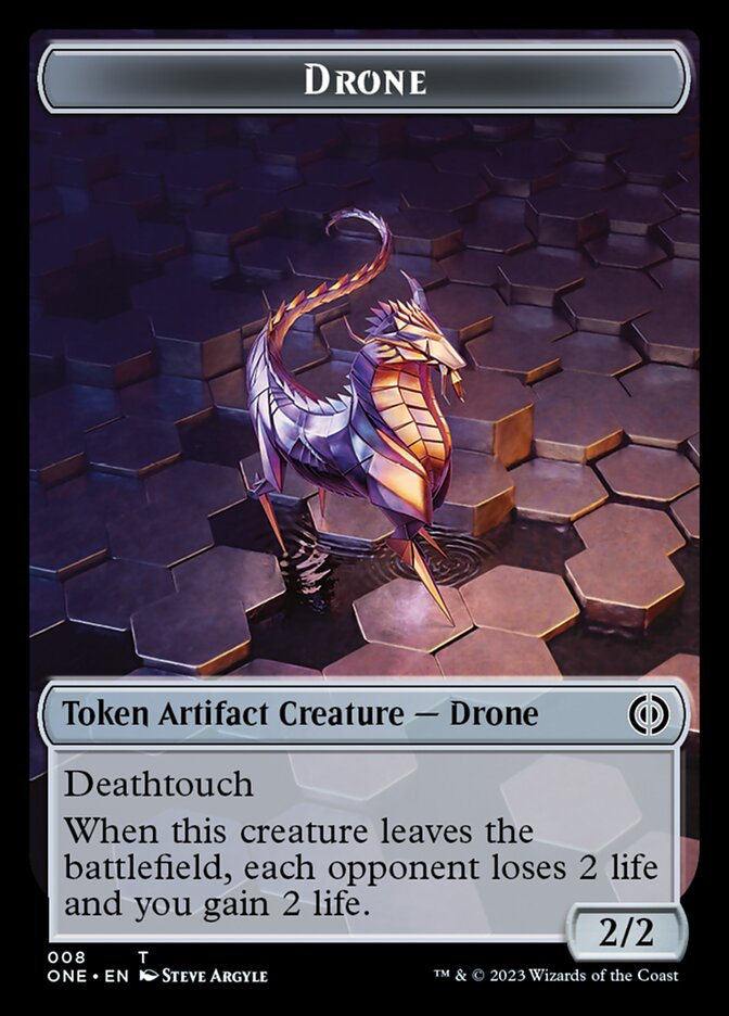 Drone Token [Phyrexia: All Will Be One Tokens] | Exor Games Bridgewater