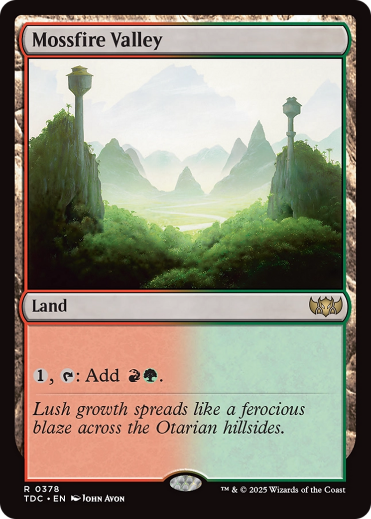 Mossfire Valley [Tarkir: Dragonstorm Commander] | Exor Games Bridgewater