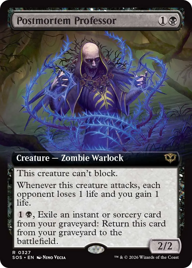 Postmortem Professor (Extended Art) [Secrets of Strixhaven] | Exor Games Bridgewater