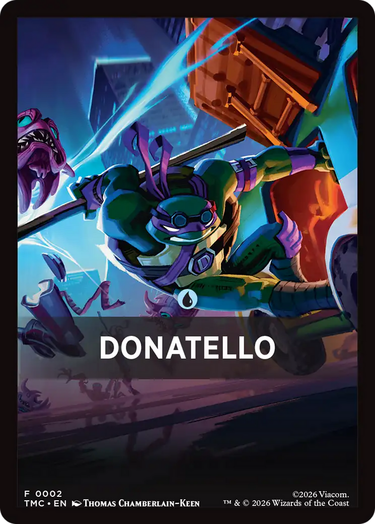 Donatello Theme Card [Teenage Mutant Ninja Turtles Commander Tokens] | Exor Games Bridgewater