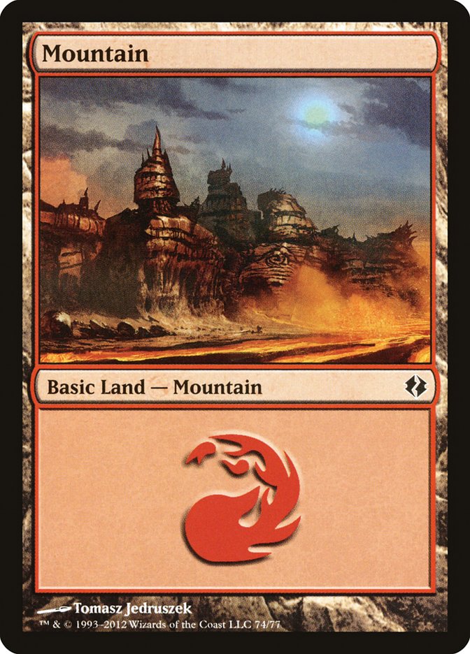 Mountain (74) [Duel Decks: Venser vs. Koth] | Exor Games Bridgewater