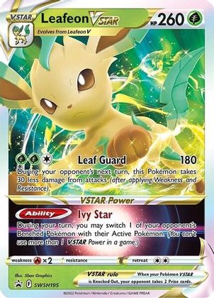 Leafeon VSTAR (SWSH195) (Jumbo Card) [Sword & Shield: Black Star Promos] | Exor Games Bridgewater