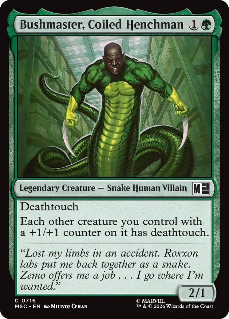 Bushmaster, Coiled Henchman [Marvel Super Heroes Commander] | Exor Games Bridgewater