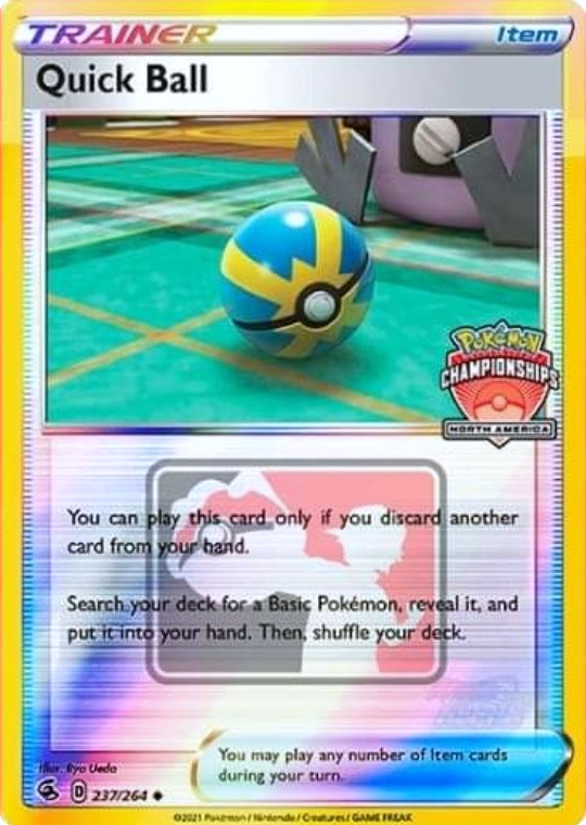 Quick Ball (237/264) (North America Championships Promo) [Sword & Shield: Fusion Strike] | Exor Games Bridgewater