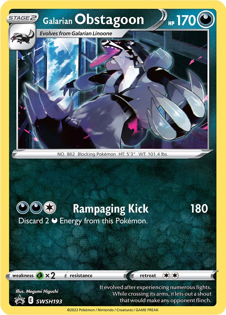 Galarian Obstagoon (SWSH193) [Sword & Shield: Black Star Promos] | Exor Games Bridgewater
