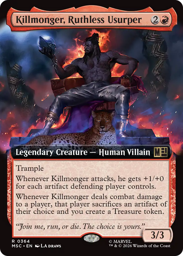 Killmonger, Ruthless Usurper (Extended Art) [Marvel Super Heroes Commander] | Exor Games Bridgewater