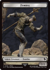 Moogle // Zombie Double-Sided Token (Surge Foil) [FINAL FANTASY Commander Tokens] | Exor Games Bridgewater