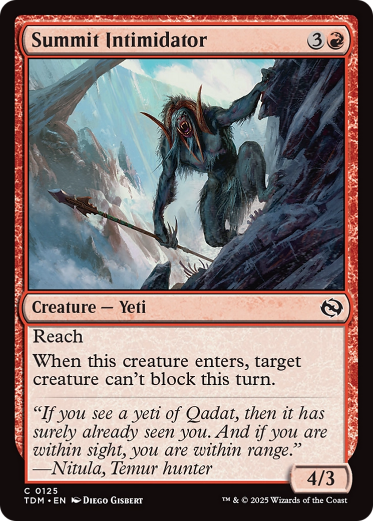 Summit Intimidator [Tarkir: Dragonstorm] | Exor Games Bridgewater