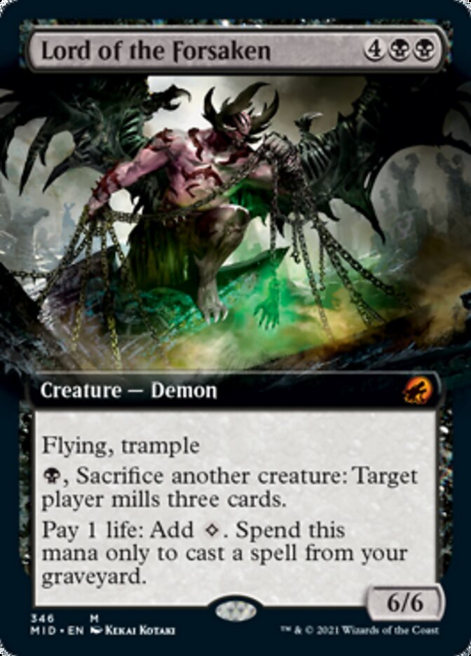 Lord of the Forsaken (Extended Art) [Innistrad: Midnight Hunt] | Exor Games Bridgewater