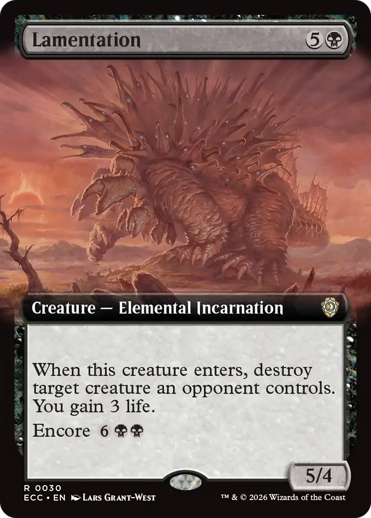 Lamentation (Extended Art) [Lorwyn Eclipsed Commander] | Exor Games Bridgewater