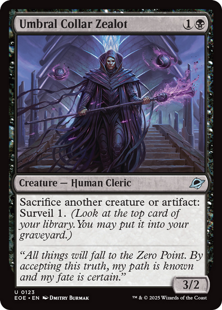 Umbral Collar Zealot [Edge of Eternities] | Exor Games Bridgewater