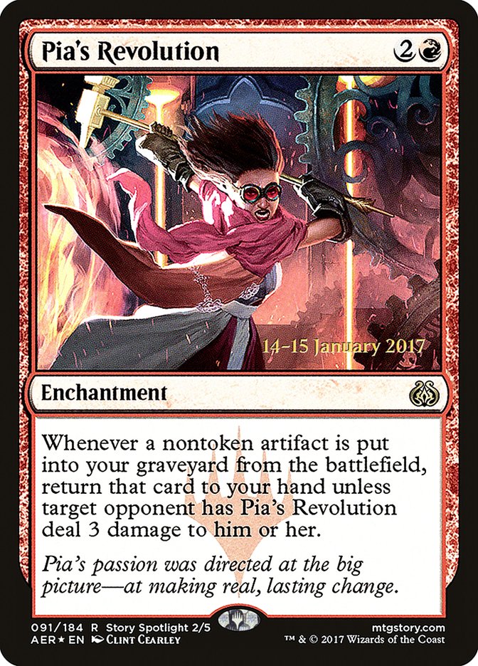 Pia's Revolution [Aether Revolt Prerelease Promos] | Exor Games Bridgewater