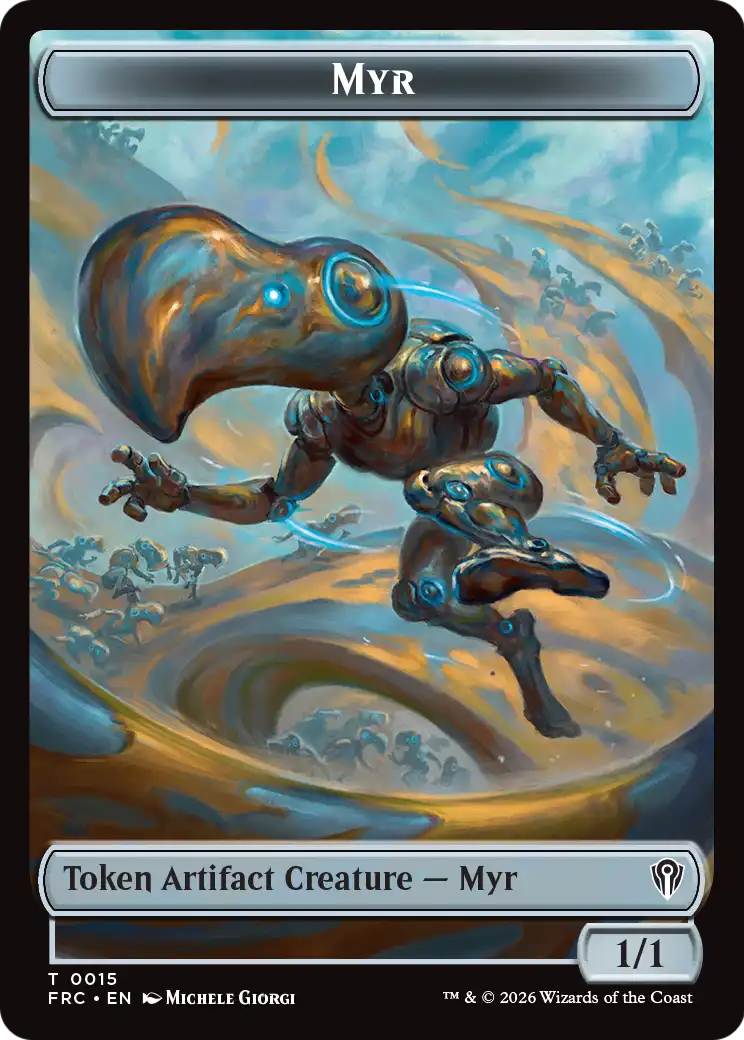Gingerbrute // Myr Double-Sided Token [Reality Fracture Commander Tokens] | Exor Games Bridgewater