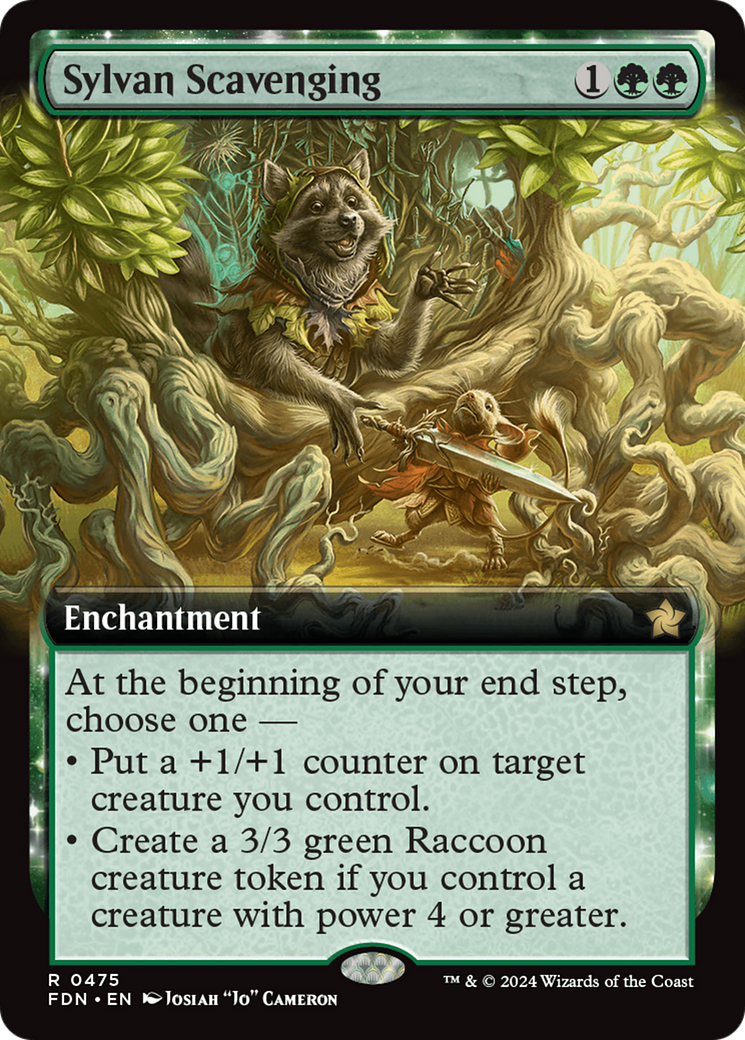 Sylvan Scavenging (Extended Art) [Foundations] | Exor Games Bridgewater