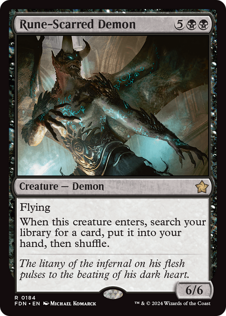Rune-Scarred Demon [Foundations] | Exor Games Bridgewater