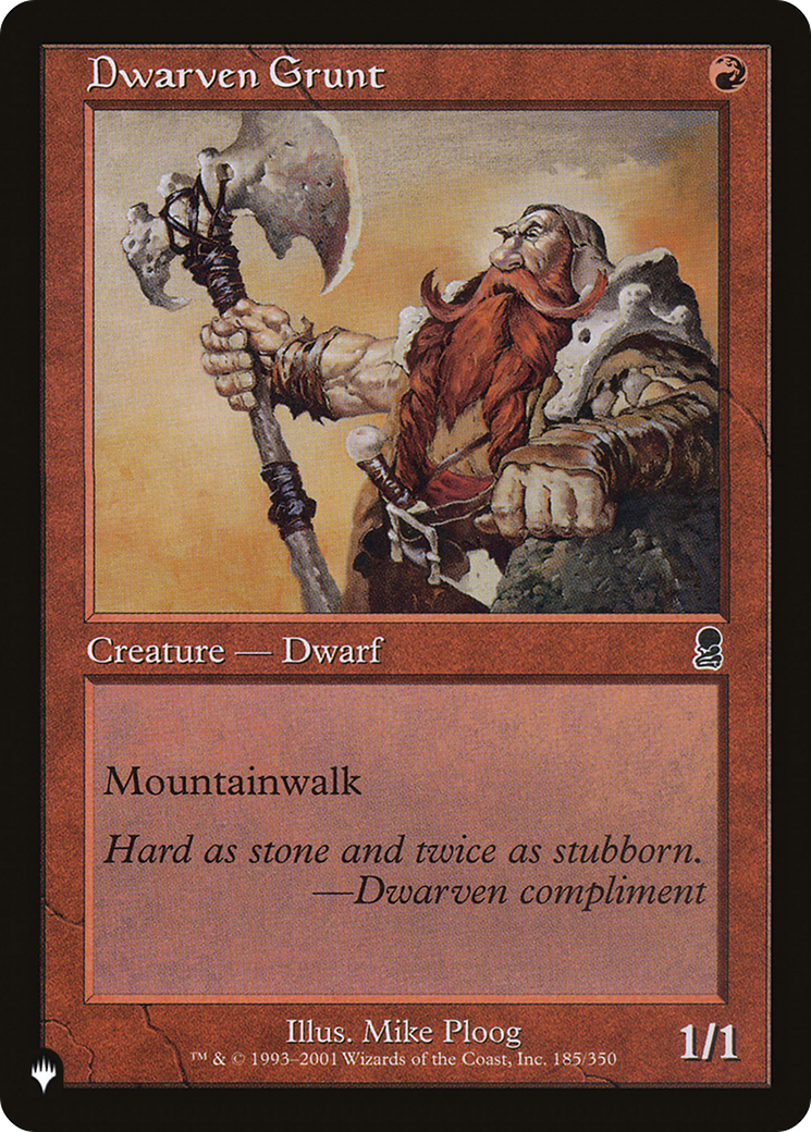 Dwarven Grunt [The List] | Exor Games Bridgewater