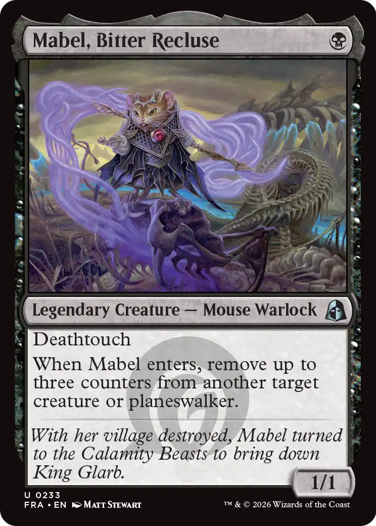 Mabel, Bitter Recluse [Reality Fracture] | Exor Games Bridgewater