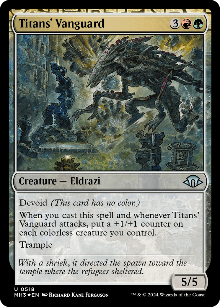 Titans' Vanguard (Ripple Foil) [Modern Horizons 3] | Exor Games Bridgewater