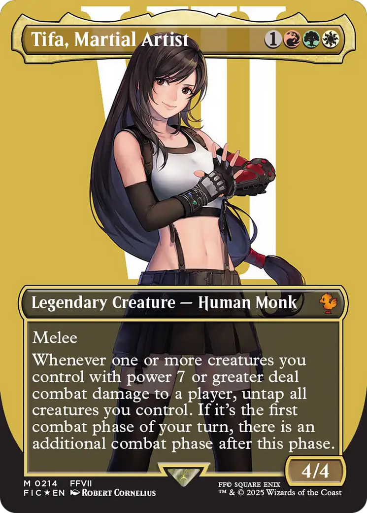 Tifa, Martial Artist (Borderless) (Surge Foil) [FINAL FANTASY Commander] | Exor Games Bridgewater