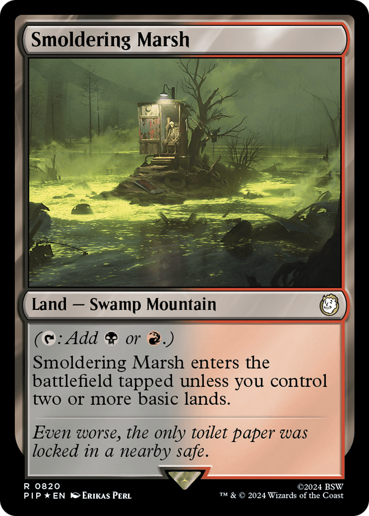 Smoldering Marsh (Surge Foil) [Fallout] | Exor Games Bridgewater