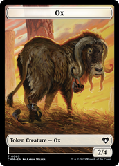 Phyrexian Golem // Ox Double-Sided Token [Commander Masters Tokens] | Exor Games Bridgewater