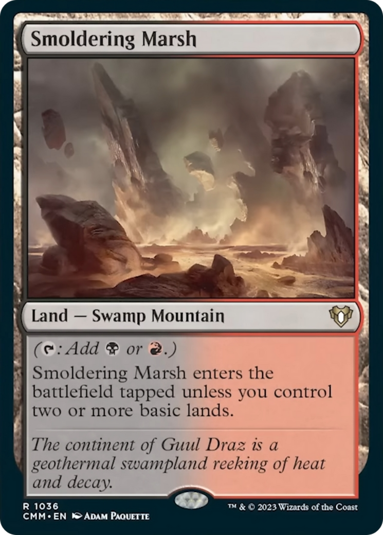 Smoldering Marsh [Commander Masters] | Exor Games Bridgewater