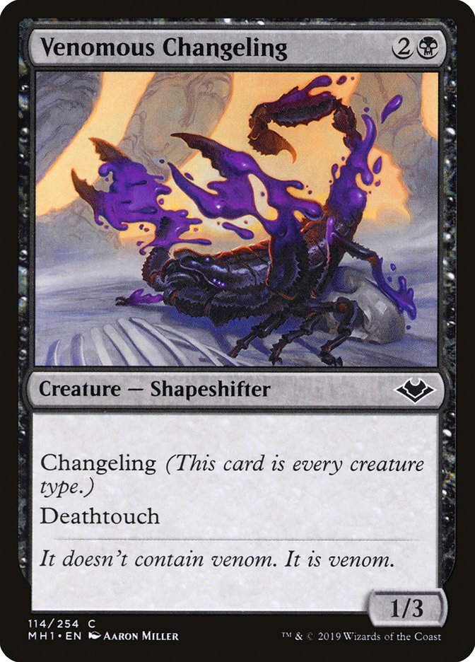 Venomous Changeling [Modern Horizons] | Exor Games Bridgewater