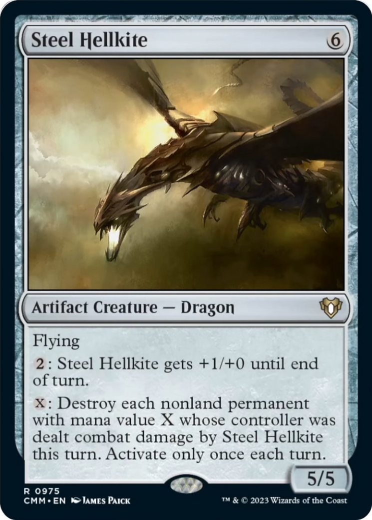 Steel Hellkite [Commander Masters] | Exor Games Bridgewater
