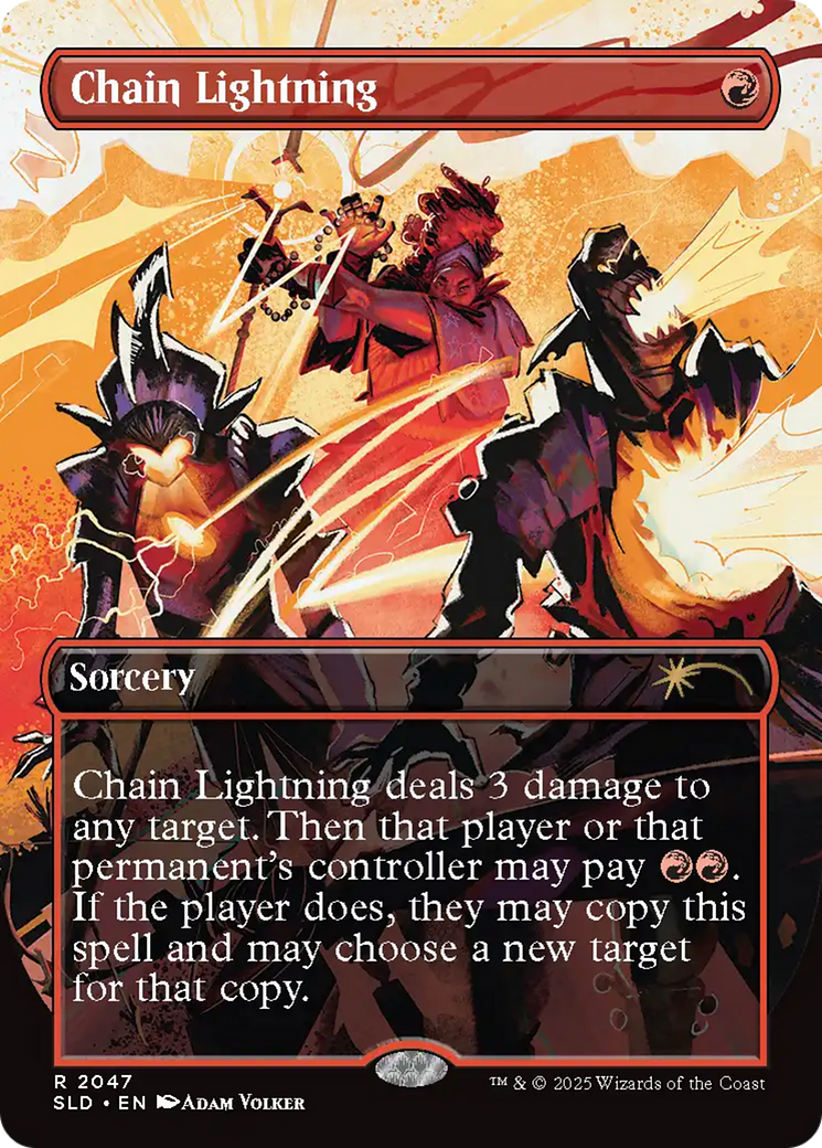 Chain Lightning (2047) (Rainbow Foil) [Secret Lair Drop Series] | Exor Games Bridgewater
