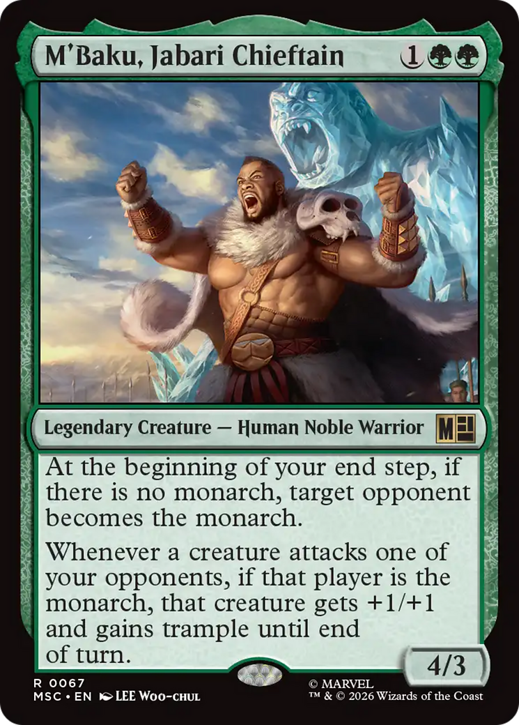 M'Baku, Jabari Chieftain (Surge Foil) [Marvel Super Heroes Commander] | Exor Games Bridgewater