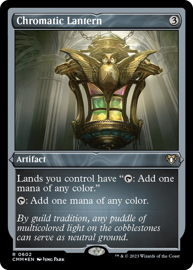 Chromatic Lantern (Foil Etched) [Commander Masters] | Exor Games Bridgewater