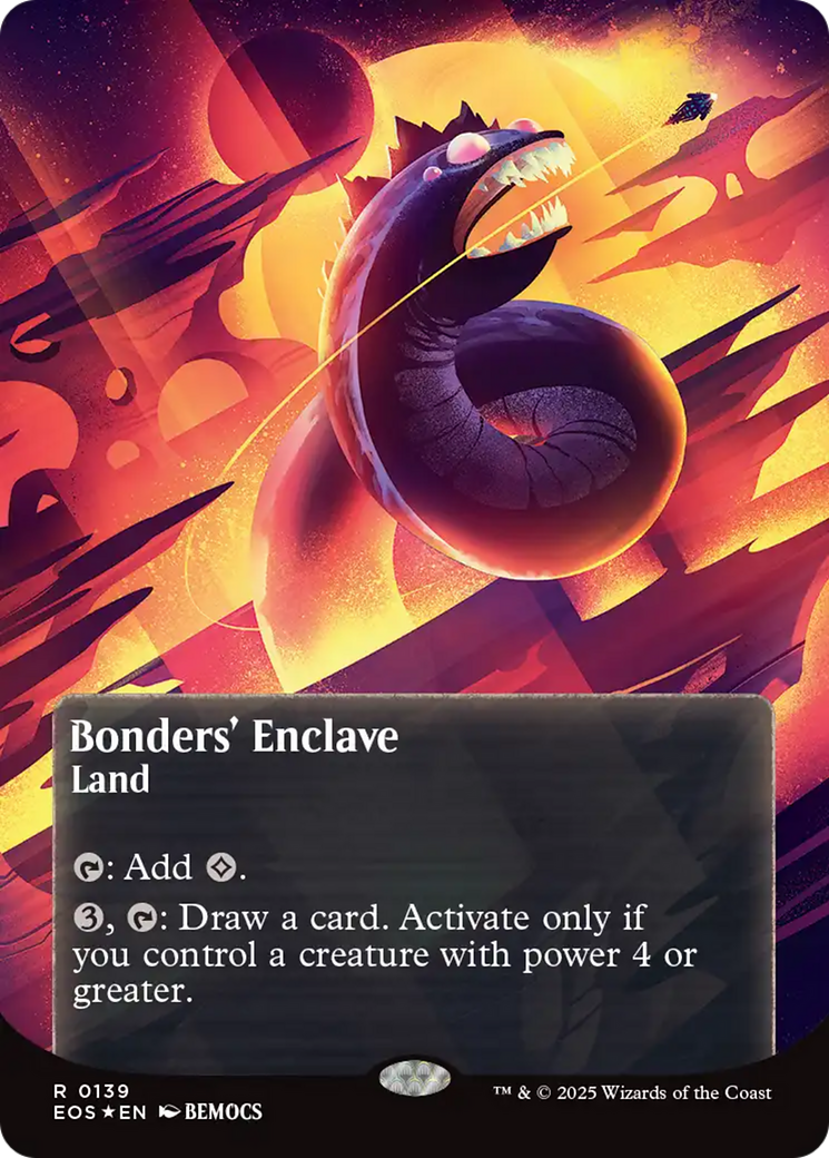 Bonders' Enclave (0136) (Borderless) (Galaxy Foil) [Edge of Eternities: Stellar Sights] | Exor Games Bridgewater