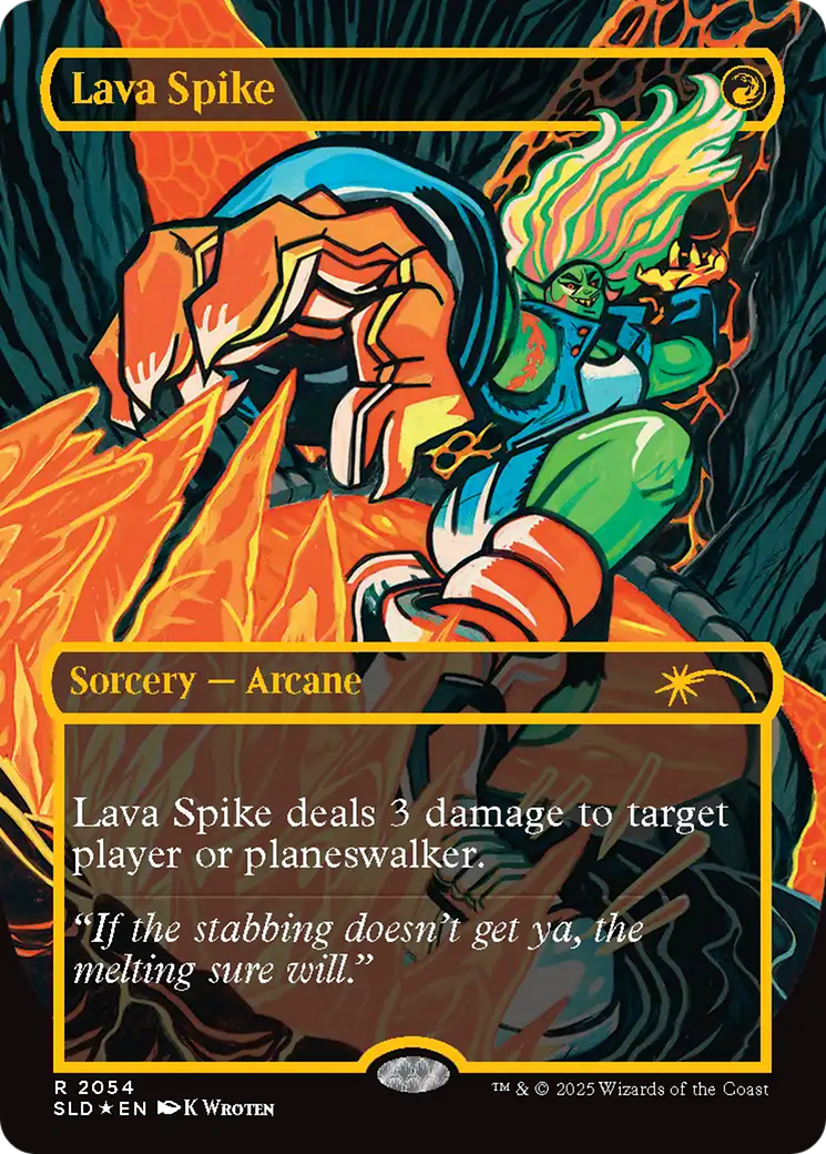 Lava Spike (2054) (Raised Foil) [Secret Lair Drop Series] | Exor Games Bridgewater
