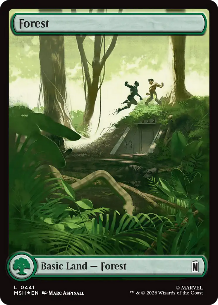 Forest (0441) (Surge Foil) [Marvel Super Heroes] | Exor Games Bridgewater
