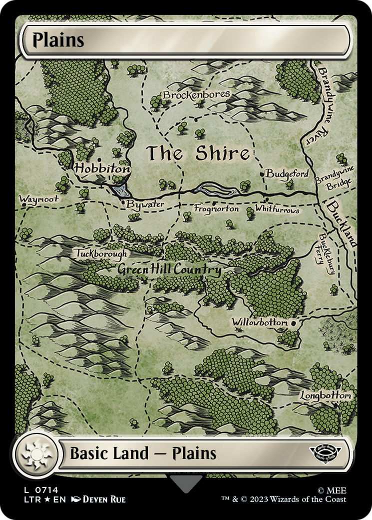 Plains (0714) (Surge Foil) [The Lord of the Rings: Tales of Middle-Earth] | Exor Games Bridgewater