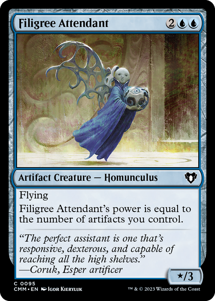 Filigree Attendant [Commander Masters] | Exor Games Bridgewater