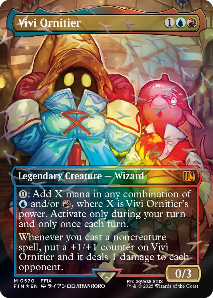 Vivi Ornitier (Borderless) (Chocobo Track Foil) [FINAL FANTASY] | Exor Games Bridgewater