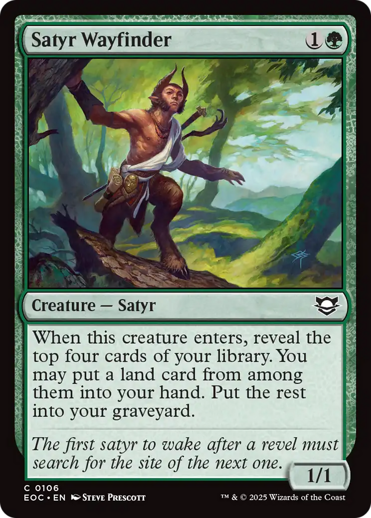 Satyr Wayfinder [Edge of Eternities Commander] | Exor Games Bridgewater