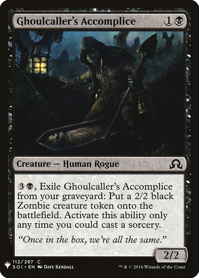 Ghoulcaller's Accomplice [Mystery Booster] | Exor Games Bridgewater