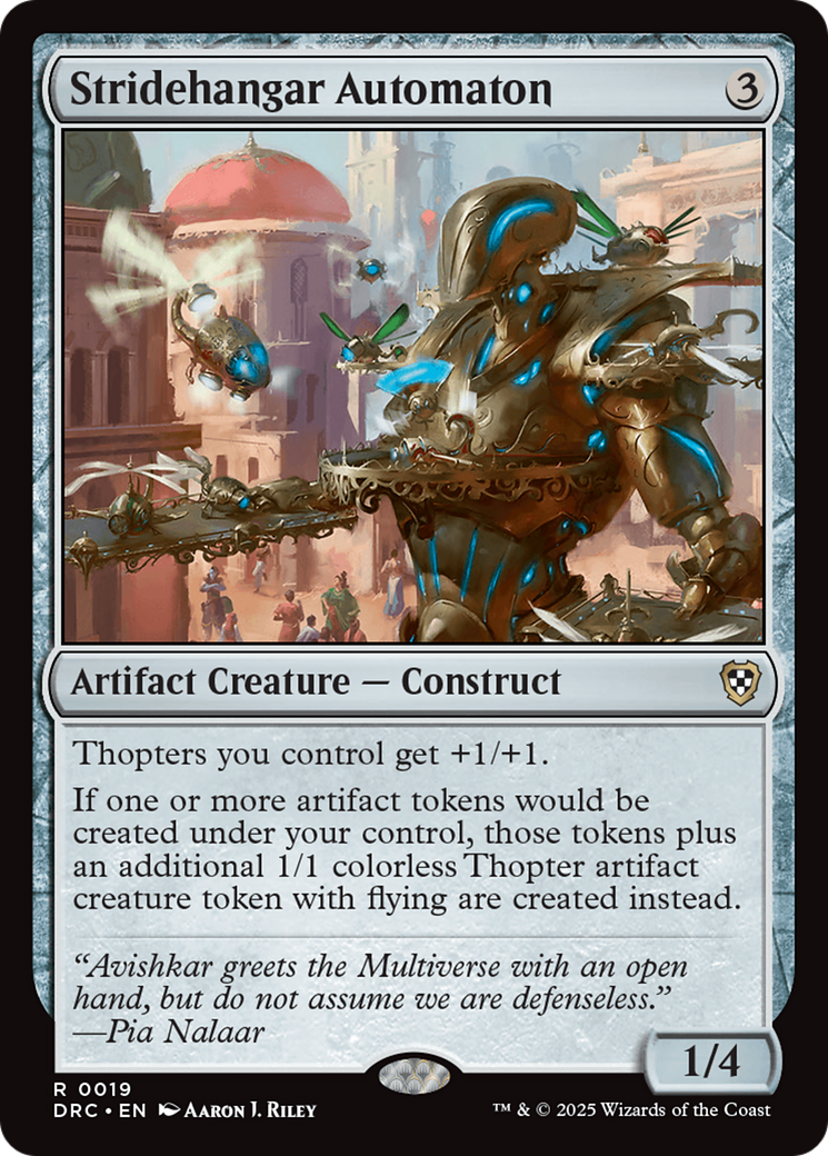Stridehangar Automaton [Aetherdrift Commander] | Exor Games Bridgewater