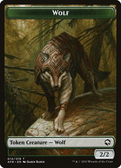 Wolf // Mordenkainen Emblem Double-Sided Token [Dungeons & Dragons: Adventures in the Forgotten Realms Tokens] | Exor Games Bridgewater